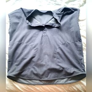 Medium Charcole Rafaela Obersized Scrub Top.